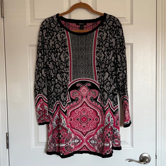 Style & Co Peplum Long-Sleeve Tunic - Picture 7 of 8
